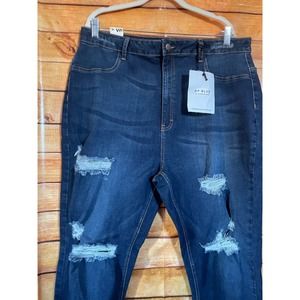 AP blue by aphrodite distressed skinny jeans size 3X
